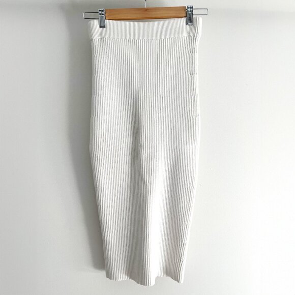 T Alexander Wang 2-Way Knit Zip Skit, White, XS/S - Picture 8 of 8